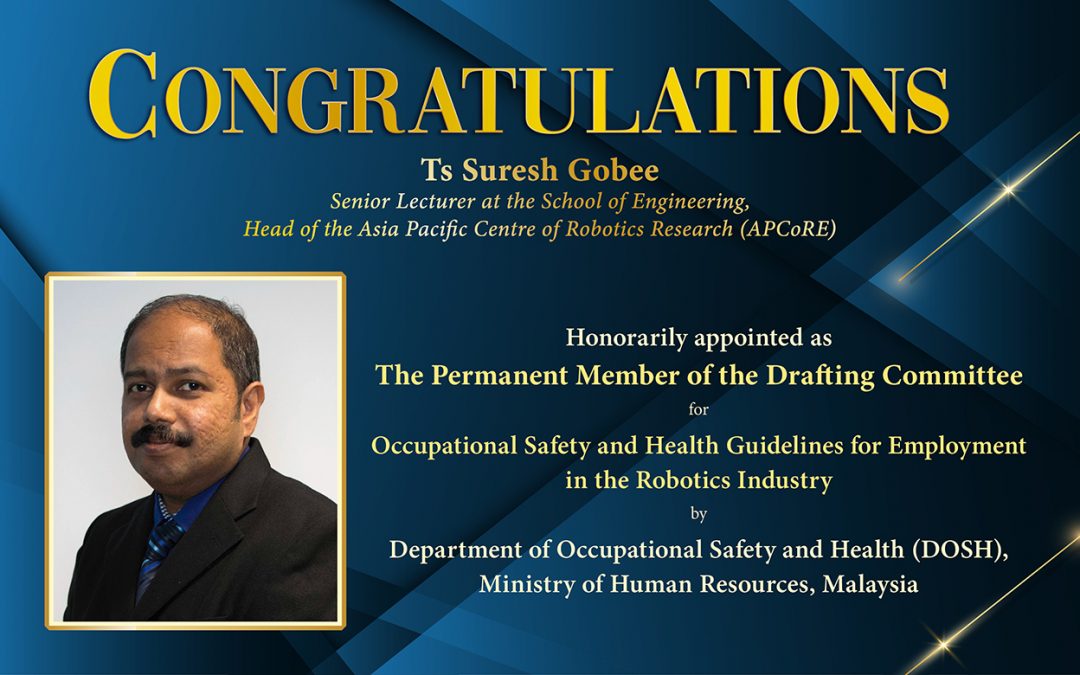 APU Celebrating Excellence of Ts Suresh Gobee’s Prestigious Appointment